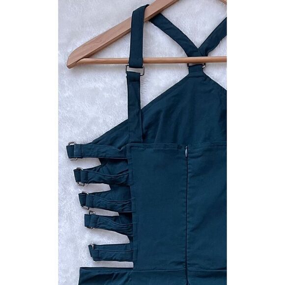 Tobi Caged Side Cutout Halter Bodycon Midi Dress, Size Medium - Picture 14 of 15